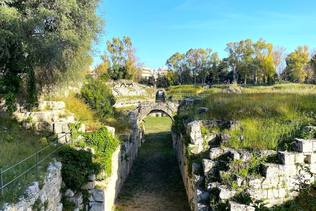 Area del Parco Archeologico di Neapolis, Italia