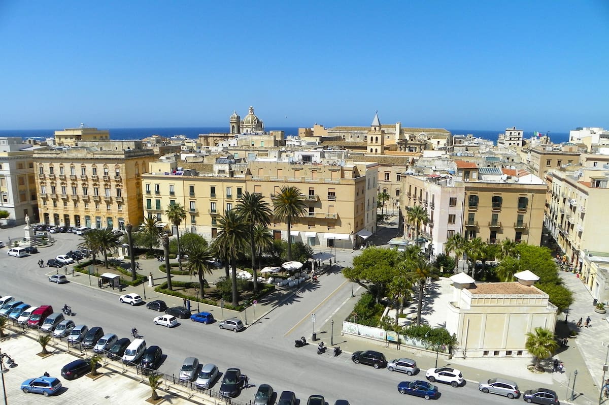 Centro storico di Trapani, Italia
